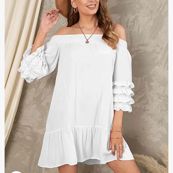 white christmas dresses 2023 ZANZEA Women Long Maxi Dress Casual Long Sleeve Pleated Dress Pockets  Buttons V Neck Party Vestidos Cotton Bohemian Dresses main image 0